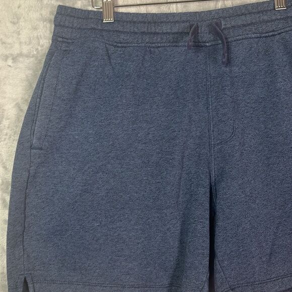 Old Navy Heathered Blue Drawstring Sweat Shorts With Pockets Size Large - Picture 5 of 8